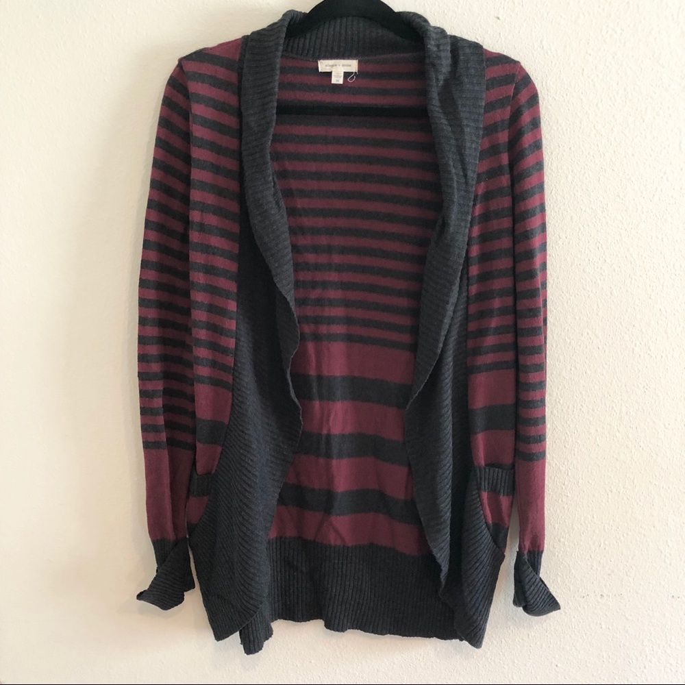 Silence + Noise Striped Cardigan